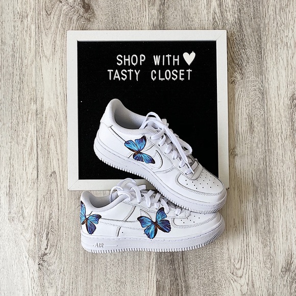Nike custom 🦋 air force 1 sneakers - Picture 5 of 5